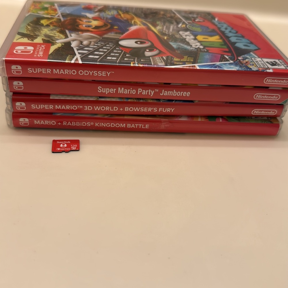 Nintendo Switch Lite in Box Mario Micro SD Card Bundle - Picture 4 of 16